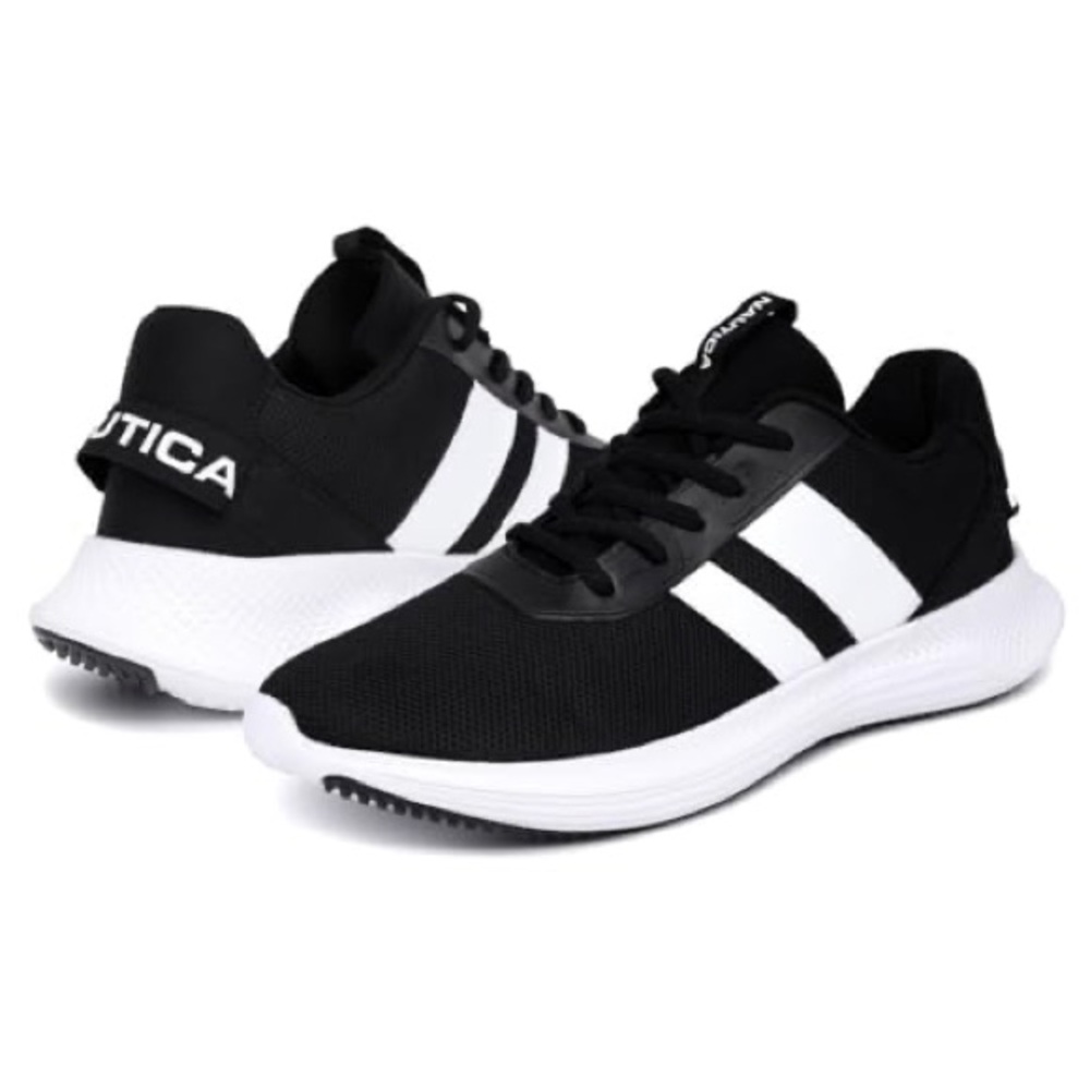Nautica Black and White Athletic Shoes